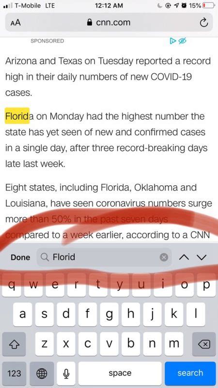 how to ctrl f on iphone notes