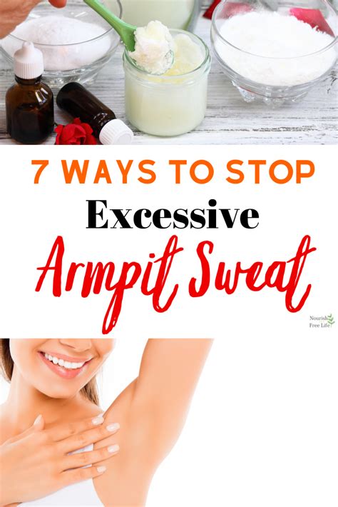 how to cure over sweating armpits