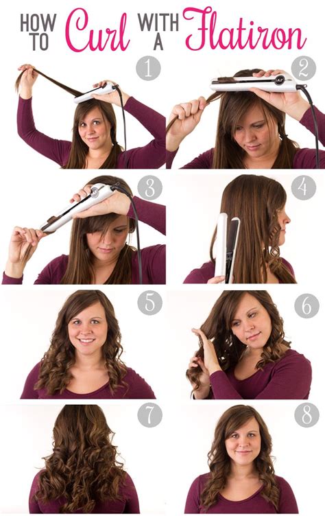 Stunning How To Curl Curly Hair With Flat Iron With Simple Style