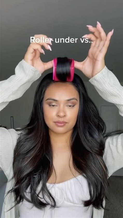 Stunning How To Curl Curtain Bangs With Rollers With Simple Style