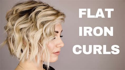 Perfect How To Curl Hair With Flat Iron With Short Hair Hairstyles Inspiration