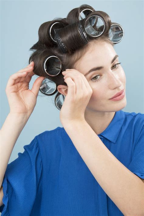 Free How To Curl Hair With Rollers With Simple Style
