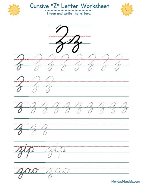 How To Cursive Z