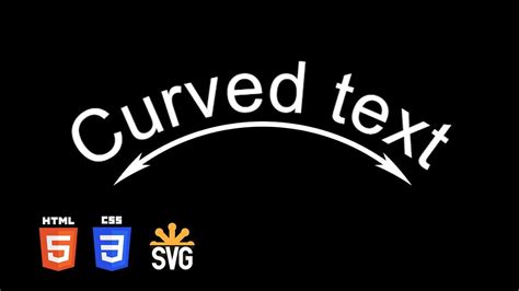 how to curve text in html
