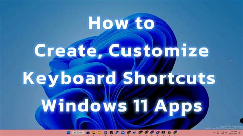 how to customize keyboard shortcuts windows 11