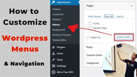 How To Customize Menu Bar In Wordpress