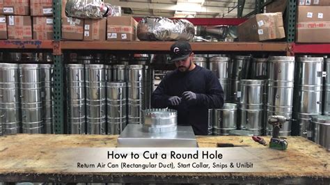 How To Cut A Circle In Ductwork