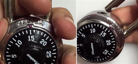 how to cut a combination lock