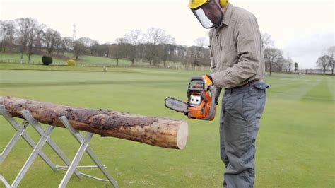 How To Cut A Log With A Chainsaw