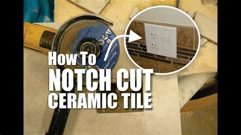 How To Cut A Notch In A Ceramic Tile