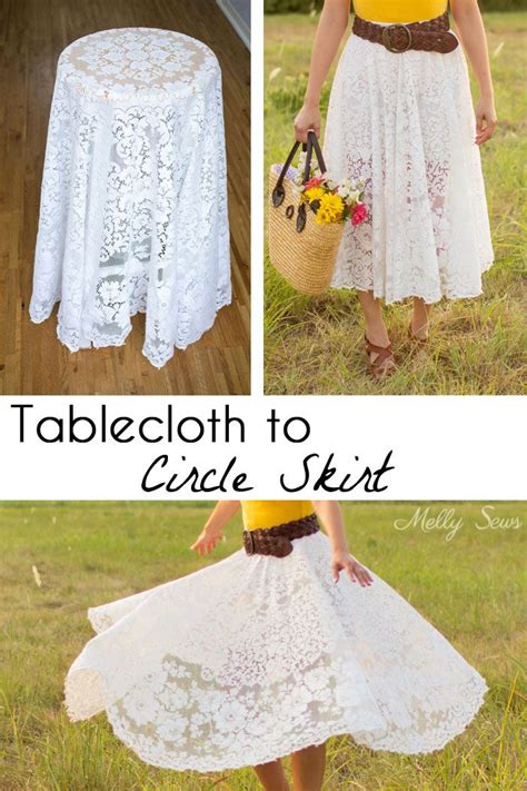 How To Cut A Rectangle Tablecloth Into A Circle