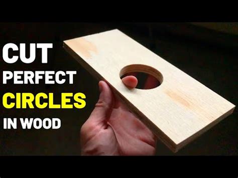 how to cut a round hole in wood