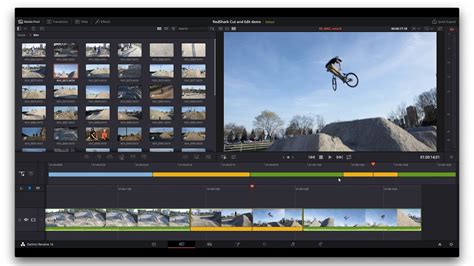how to cut a video using davinci resolve