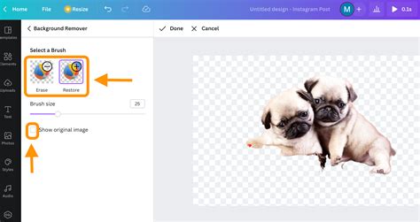 how to cut an image in canva