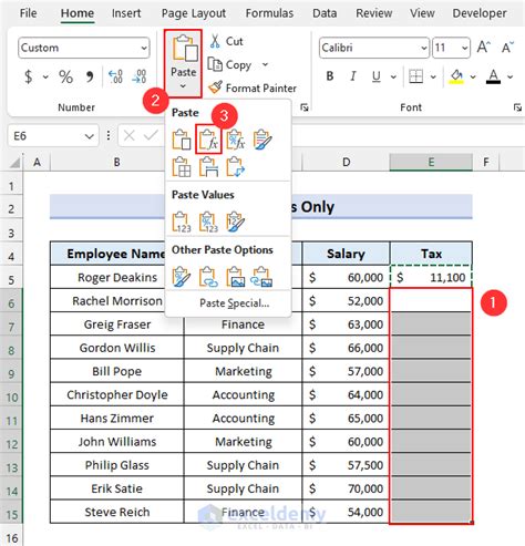 how to cut and paste a formula in excel