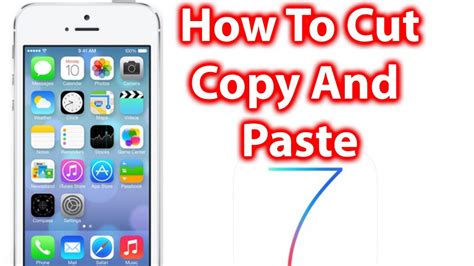 how to cut and paste a picture on iphone