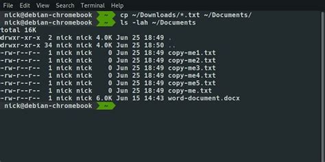 how to cut and paste files in linux command line