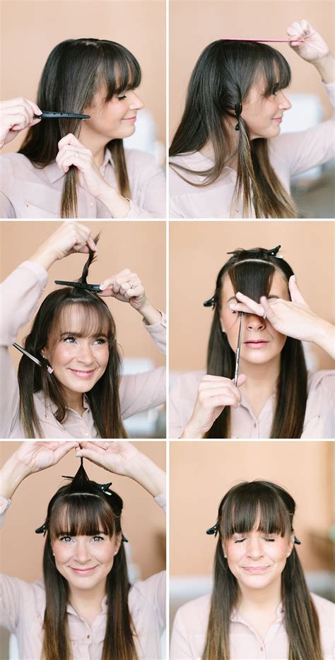 Unique How To Cut Bangs Shorter In The Middle Trend This Years