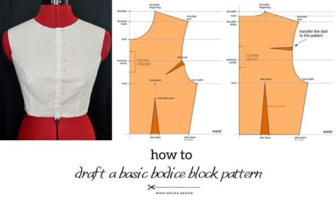 how to cut basic bodice pattern
