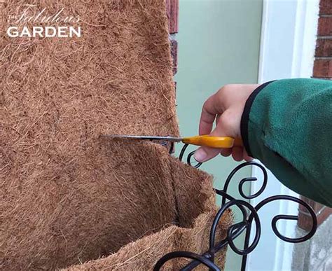 How To Cut Coco Liner To Fit