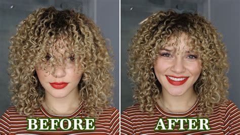 Stunning How To Cut Curly Hair Bangs At Home For Bridesmaids