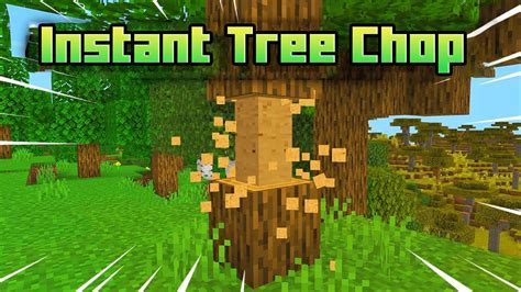 How To Cut Down Tree Minecraft