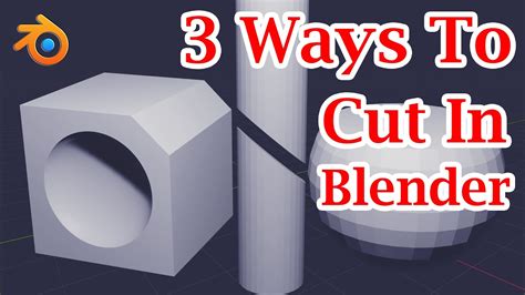 how to cut in blender