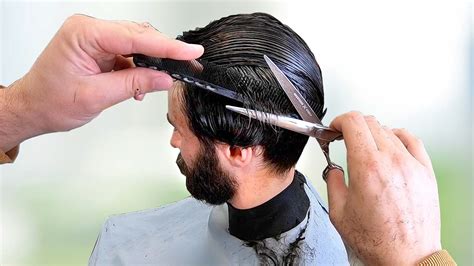 This How To Cut Men s Medium Long Hair With Scissors For Short Hair