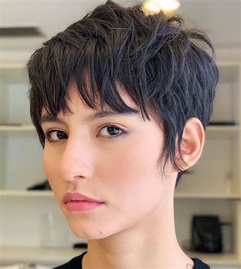 Perfect How To Cut Short Hair With Long Bangs With Simple Style