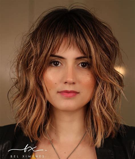 Stunning How To Cut Shoulder Length Layered Hair With Bangs Trend This Years