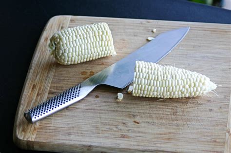 How To Cut Through Corn Cob