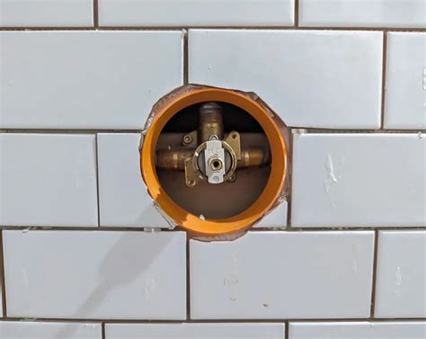 How To Cut Tile Around Shower Valve