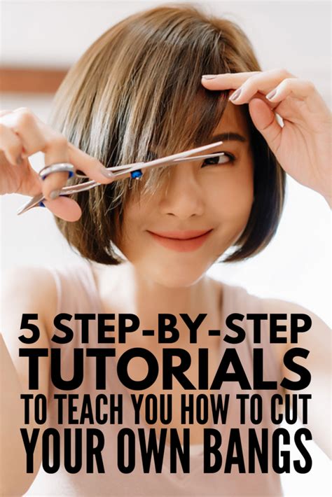 Stunning How To Cut Your Own Hair Bangs For Short Hair