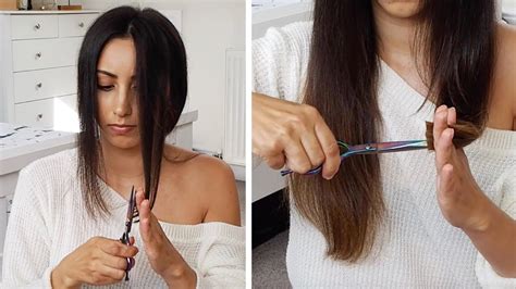 This How To Cut Your Own Hair Female Shoulder Length For Short Hair