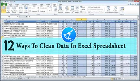 how to data cleaning in excel