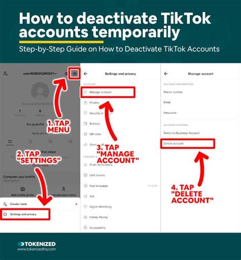 How To Deactivate Tiktok