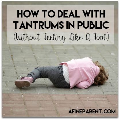 how to deal with tantrums in public