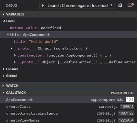 how to debug unit test in visual studio code angular