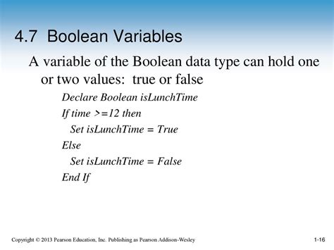 how to declare a boolean variable