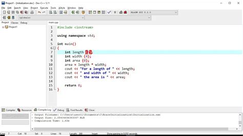 how to declare and initialize variable in c