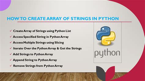 how to declare array of strings in python