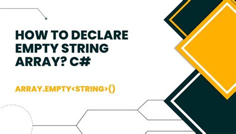 how to declare empty string array in c#