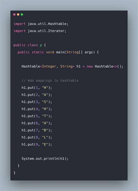 How To Declare Hashtable In Java
