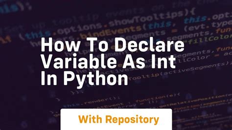 how to declare int variables in python