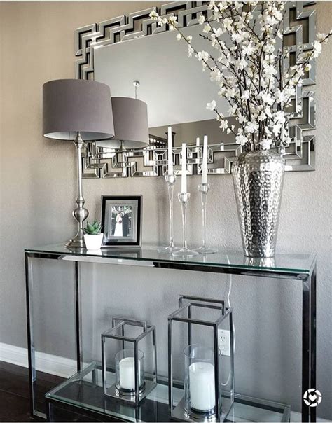 How To Decorate A Console Table With Mirror
