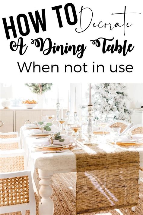 How To Decorate A Kitchen Table When Not In Use