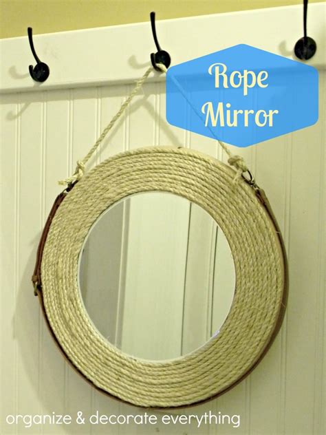 How To Decorate A Mirror With Rope