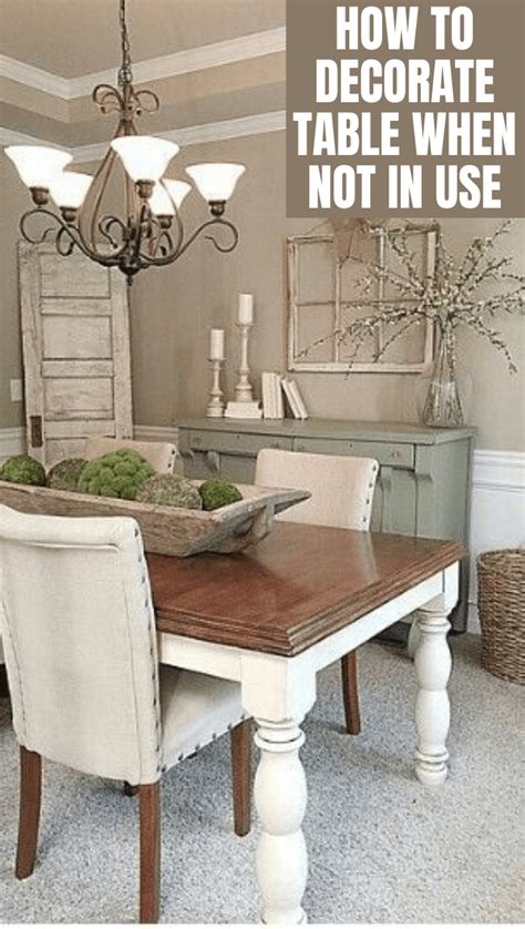 How To Decorate A Table When Not In Use