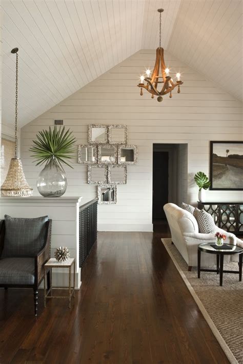 how to decorate wall with vaulted ceiling