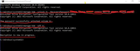 how to decrypt bitlocker using cmd